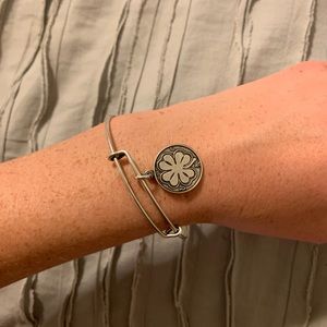 Four leaf clover Alex and ani charm bracelet